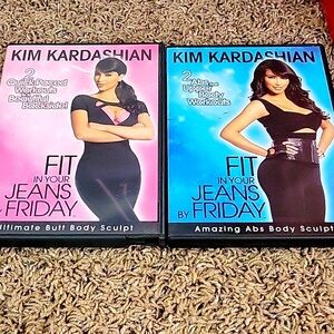 Kim Kardashian Fit in Your Jeans by Friday, and Pink workout DVD